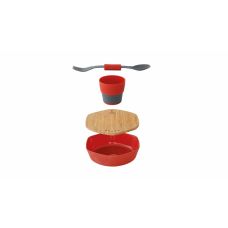 Набор туристической посуды Robens Leaf Meal Kit Fire Red (690276)