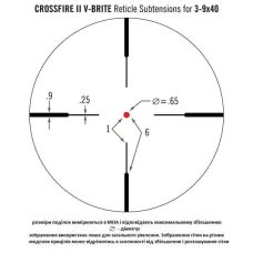 Оптический прицел Vortex Crossfire II 3-9x40 V-Brite IR (CF2-31025)