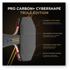 Ракетка для настільного тенісу Stiga Pro Carbon Plus Cybershape Truls Edition 5 Star FL (1215-1306-35)