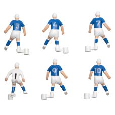 Комплект запасних гравців для настільного футболу Stiga Team Blue/White (7113-2043-22)