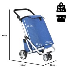 Сумка-тележка ShoppingCruiser 3 Wheels 72 Blue (650062)