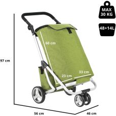 Сумка-тележка ShoppingCruiser 3 Wheels Green (650071)