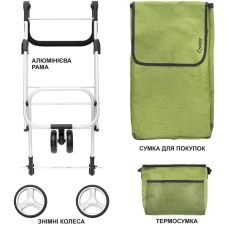 Сумка-тележка ShoppingCruiser 3 Wheels Green (650071)