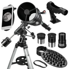 Телескоп Bresser Pollux 150/1400 EQ3 Carbon с солнечным фильтром и адаптером для смартфона (4690900)