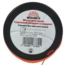 Волосінь для тримерів в бухті Vitals (кручений квадрат із кордом) 3. 0мм*3LB (214 м. )