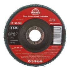 Круг лепестковый торцевой Vitals Master Zirconia 125x22.2мм з.100