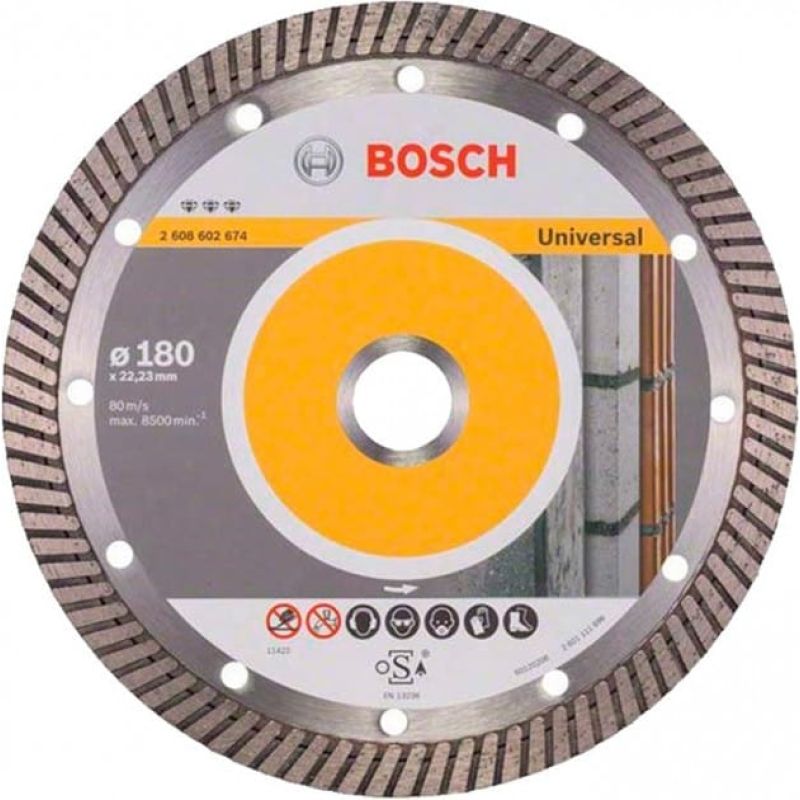 Бриллиантовый круг Bosch Best for Universal Turbo, 180×22,23×2,5 мм (2608602674)
