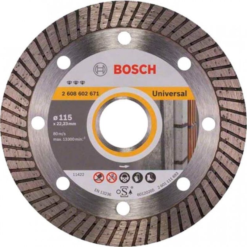 Бриллиантовый круг Bosch Best for Universal Turbo, 115×22,23×2,2 мм (2608602671)