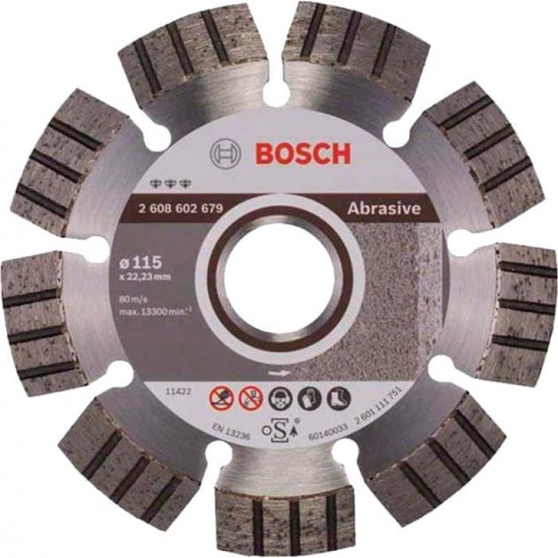 Бриллиантовый круг Bosch Best for Abrasive, 115×22,23×2,2 мм (2608602679)