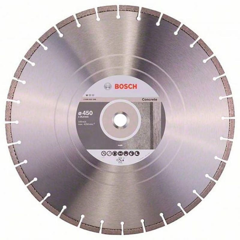 Бриллиантовый диск Bosch Standard for Concrete, 450×25,4 мм (2608602546)