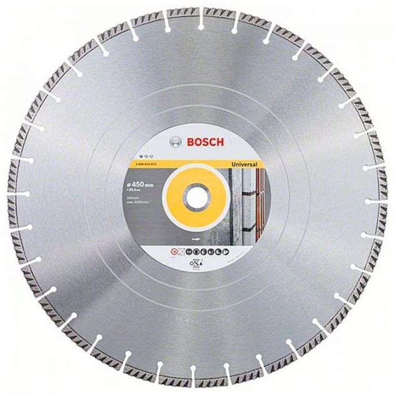 Бриллиантовый диск Bosch Standard for Universal, 450x25,4x3,6x10 мм (2608615074)