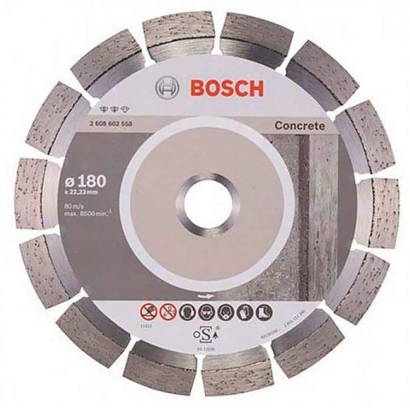 Бриллиантовый круг Bosch Expert for Concrete, 180×22,23×2,4 мм (2608602558)