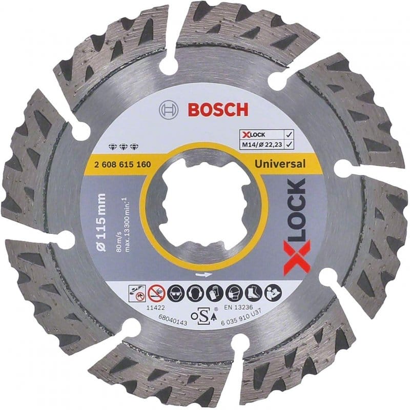 Бриллиантовый диск Bosch X-Lock Best for Universal 115x22,23x2,4x12 мм (2608615160)