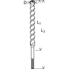 Сверло /Бур Bosch (2608685861) SDS-Max-4,16x400/540 мм