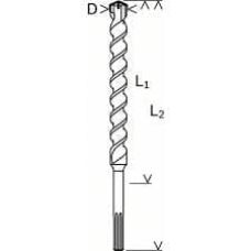 Бур Bosch SDS-Max-4, 24x400x520 мм (2608833964)