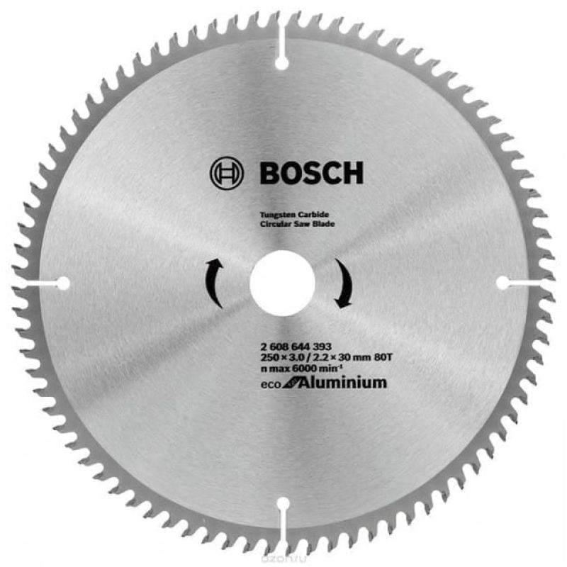 Пиляльний диск Bosch Eco for Aluminium 250x3x30-80T (2608644393)