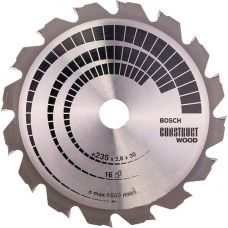Пильный диск Bosch Construct Wood 235×2,8×30 мм, 16 FWF (2608640636)