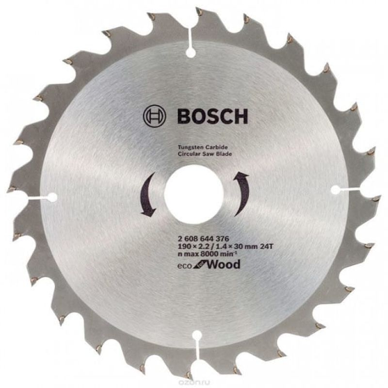Пильный диск Bosch Eco for Wood 190x2,2x30-48T (2608644377)