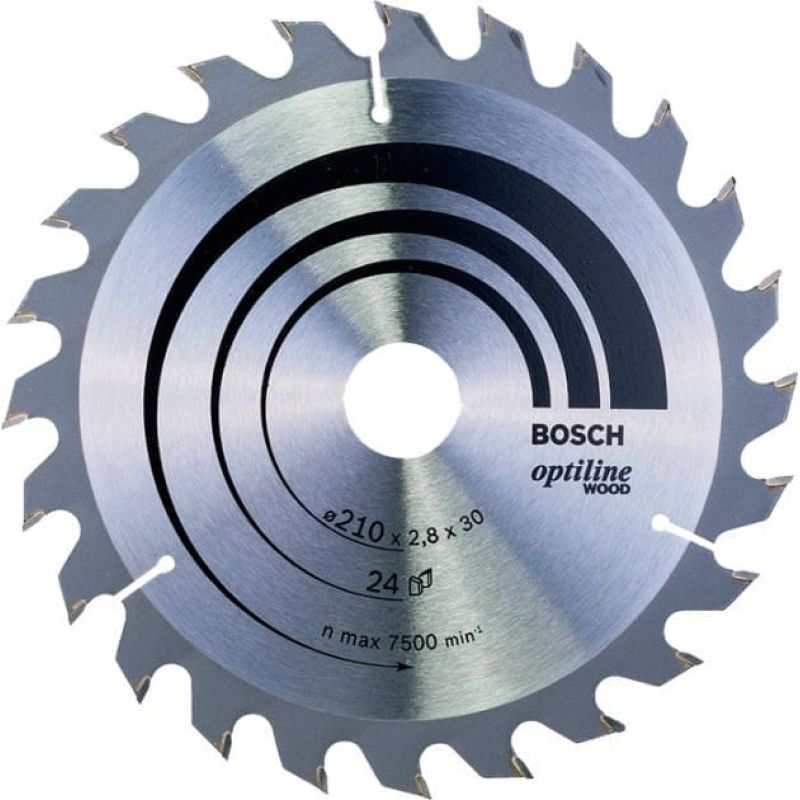 Пильный диск Bosch Optiline Wood 210×2,8×30 мм,24 ATB (2608640621)