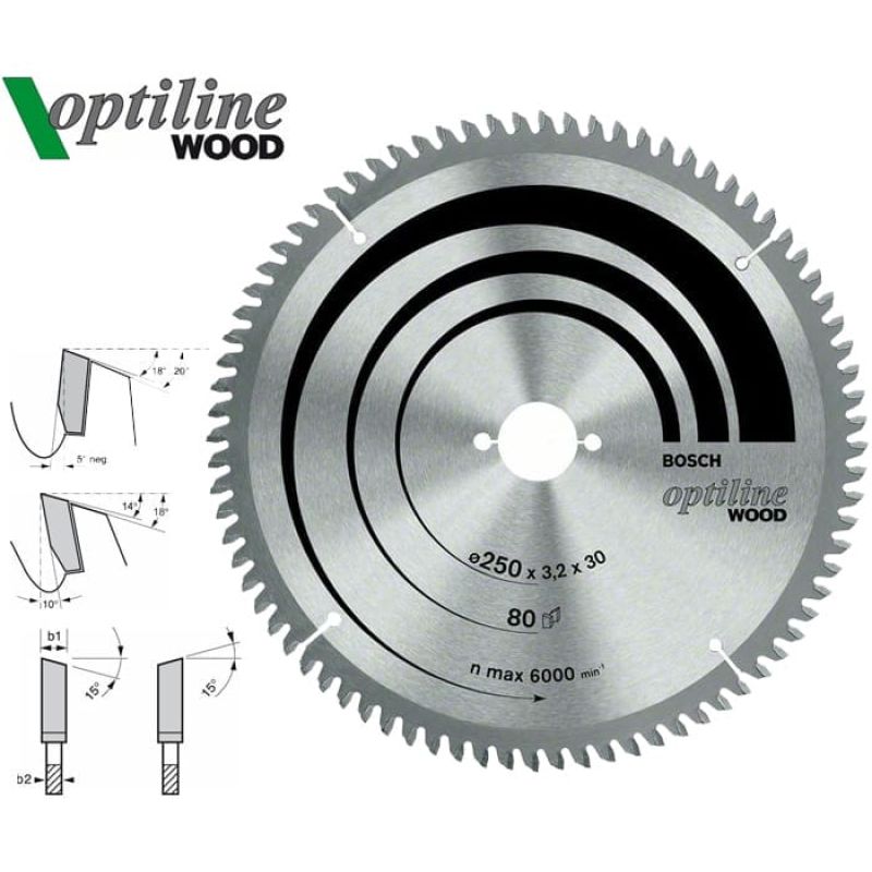 Пильный диск Bosch Optiline Wood 305 мм 96 зуб. (2608640442)