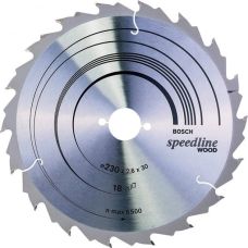 Пильний диск Bosch Speedline Wood 230×2,6×30 мм, 18 FZ/WZ (2608640804)