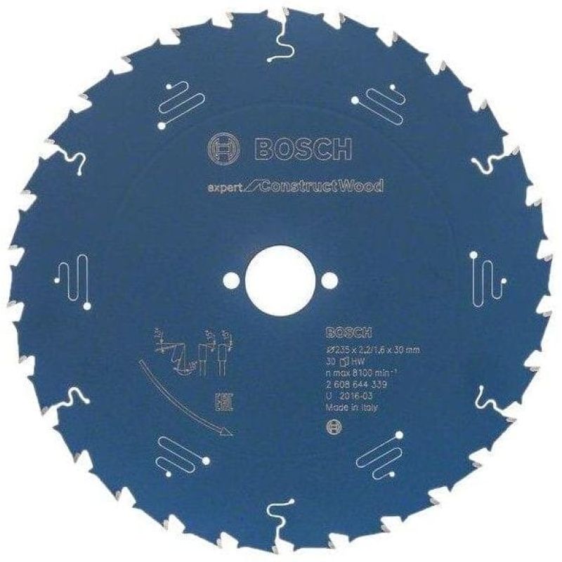 Пиляльний диск Bosch Expert for Construct Wood 235x30x2.2/1.6x30 T (2608644339)