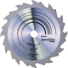 Пильний диск Bosch Speedline Wood 160×2,4×16 мм, 12 FZ/WZ (2608640784)