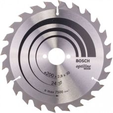 Пильный диск Bosch Optiline Wood 200×2,8×30 мм, 24 ATB (2608640618)