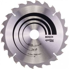 Пильный диск Bosch Optiline Wood 216×30 мм 24 зуба (2608640431)