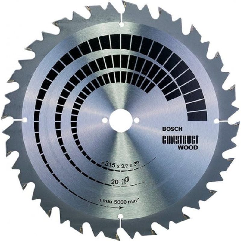 Пильный диск Bosch Construct Wood 315×3,2×30 мм, 20 FWF (2608640691)