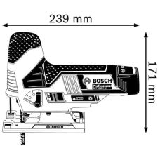 Лобзик аккумуляторный Bosch GST 12V-70 (без АККУ. и ЗУ)