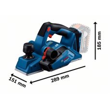 Акумуляторний рубанок Bosch GHO 185-LI (06015B5021) Solo без аку та ЗП