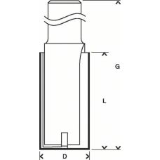 Фреза пазова твердосплавна Bosch, 8 мм, 12х31,8х63,8 мм (2608629360)