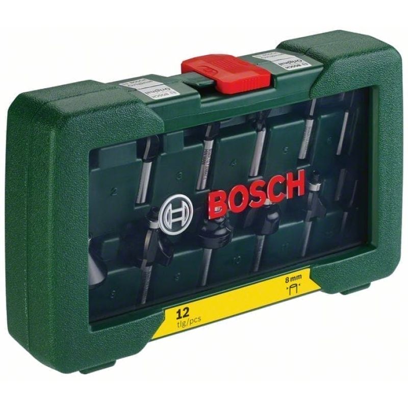 Фрезы по дереву наборы, Bosch 12 шт