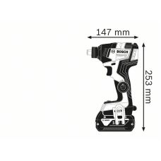 Акумуляторний ударний гайковерт Bosch GDR 18V-200 C GDX 18V-200 C Professional Solo (06019G4104)