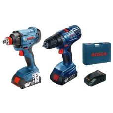 Акумуляторний набір Bosch Professional гайковерт GDX 180-LI + шуруповерт GSR 180-LI у кейсі, 2 GBA 18В 2x1.5Ач Li-Ion (06019G5222) Акумуляторний набір Bosch Professional гайковерт GDX 180-LI + шуруповерт GSR 180-LI у кейсі, 2 GBA 18В 2x1.5Ач Li-Ion (06019G5222)