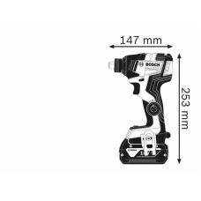 Аккумуляторный ударный гайковерт Bosch GDX 18V-200 C Professional (06019G4204)
