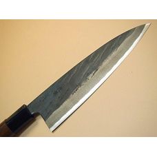 Нож кухонный Funayuki 165 мм, широкий, HRC61, Aogami steel #1, ручка орех, HONMAMON (4582243650212)