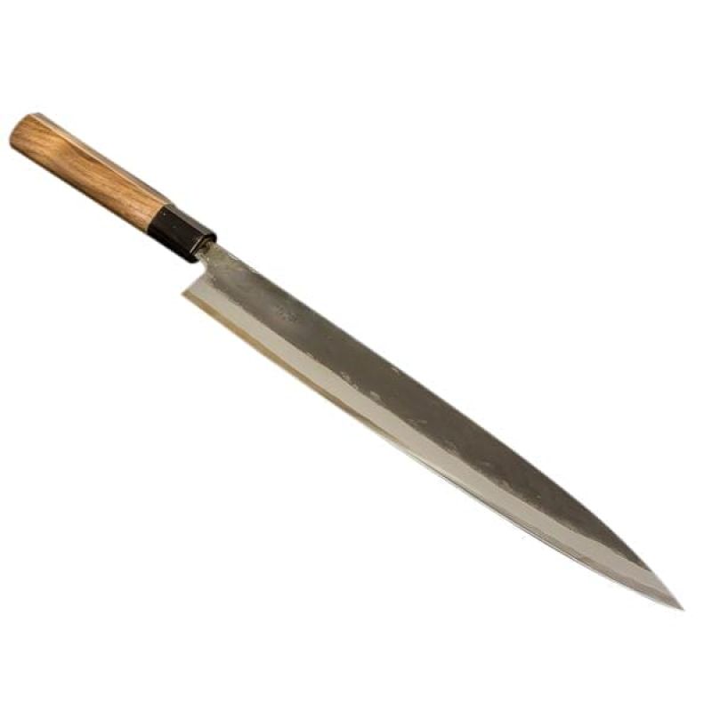 Нож кухонный Sashimi Hocho (Yanagiba) 270 мм лезвие, AOGAMI #1, рукоятка вишня, HONMAMON (4582243650540)