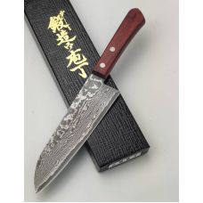Ніж кухонний Santoku Damascus HSS R2 63 HRC (4582243650380)