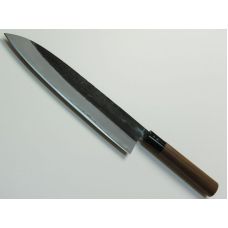 Нож кухонный Gyuto (ШЕФ) 210 мм лезвие, Aogami #2, HONMAMON (4573200701528)