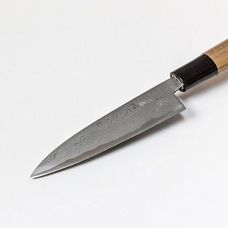 Нож кухонный Hanakumagawa, дамасская сталь, Aogami steel #2 120 мм (4573200702488)