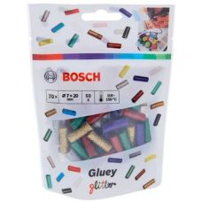 Клеевые стержни Gluey Bosch блестящие, 7х20 мм, 70 шт (2608002006)