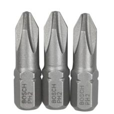 Бити Bosch (2607001511) PH 2 x 25 мм, 3 шт