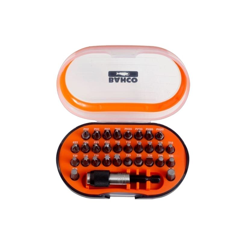 Набор бит под винты со шлицем, шестигранным гнездом, Phillips, Pozidriv и TORX® BAHCO 59S/31-1 (59S/31-1)