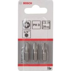 Бить Bosch Extra-Hart (2607001515) PH 3 x 25 мм, 3 шт