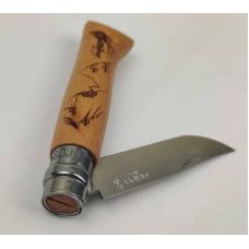 Нож Opinel №8 Engraved Hiking Sandvik 12C27 (002186)