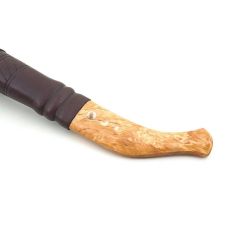 Нож Erapuu Puukko Curly Birch 95, 80CrV2, рукоятка - оленьий рог и карельская береза (14566)