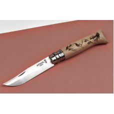 Нож Opinel №8 Engraved Hiking Sandvik 12C27 (002186)
