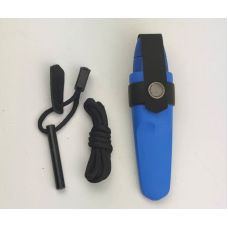 Нож Morakniv Eldris 1.0 Colour Blue (12631) + огниво, паракорд и застежка